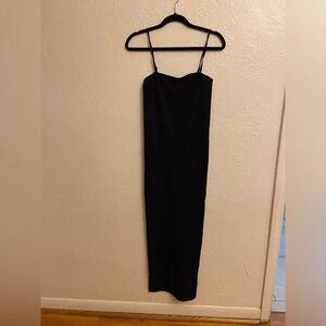 Fabletics Elegant Black Midi Dress